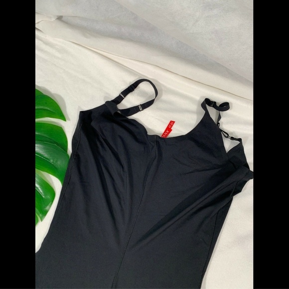 $92 Spanx Thinstincts Open Bust Mid Thigh Bodysuit Black [PLUS SZ‎ 1X ] - Picture 8 of 8
